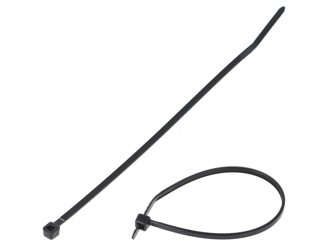 Kabelbinder; L: 142mm; W: 2,5mm; polyamide; 80N; zwart; Ømax: 32mm Kabelbinder; L: 142mm; W: 2,5mm; polyamide; 80N; zwart; Ømax: 32mm